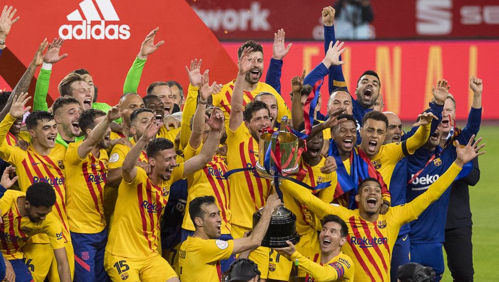فوز برشلونة بكأس الملك 2020/2021